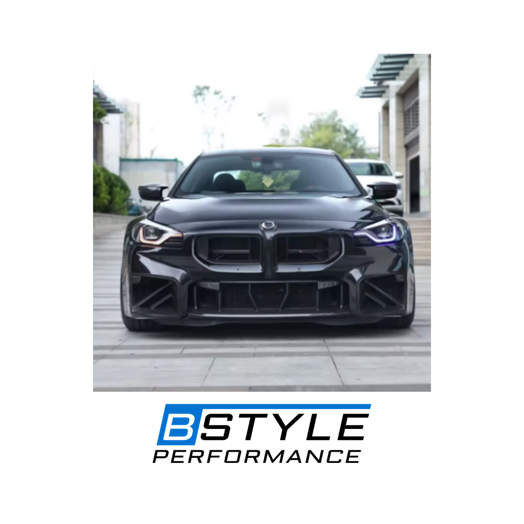 BMW G87 M2 Dry Carbon Fiber Front Bumper Air Vent Grilles - SQ Style