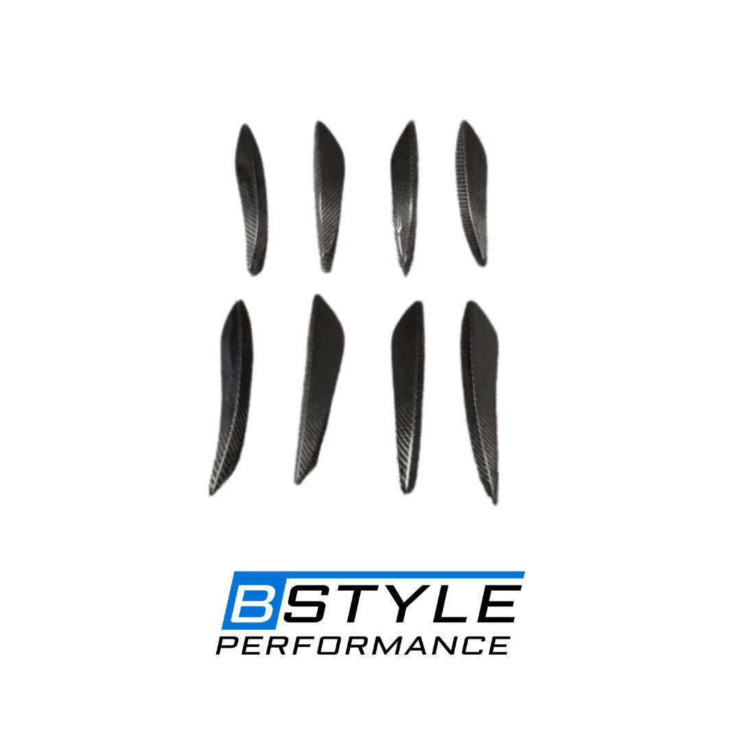 BMW M3 F80 M4 F82 Carbon Fiber Front Bumper Side Fins Canards