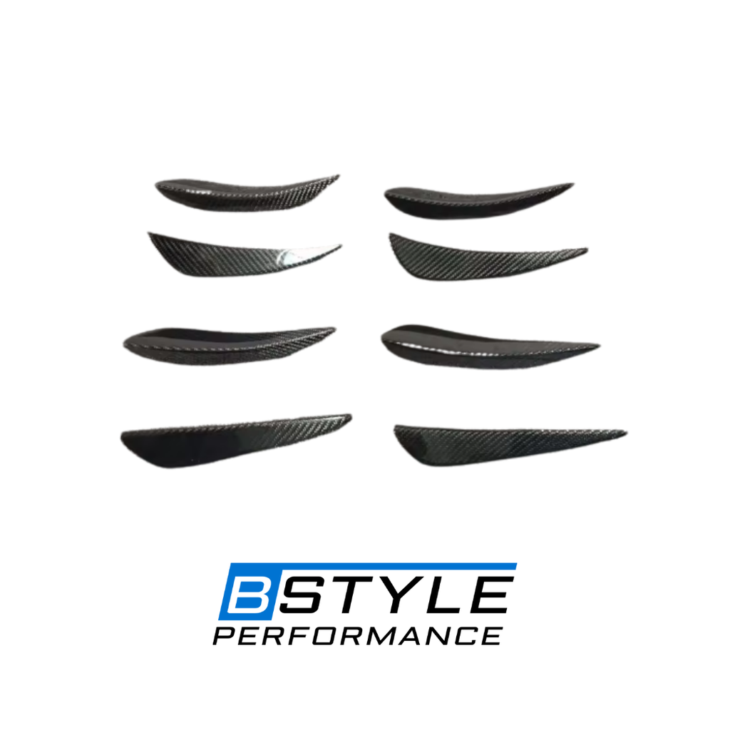 BMW M3 F80 M4 F82 Carbon Fiber Front Bumper Side Fins Canards