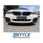 BMW 5 Series G30 MP Style Carbon Fiber Front Bumper Lip