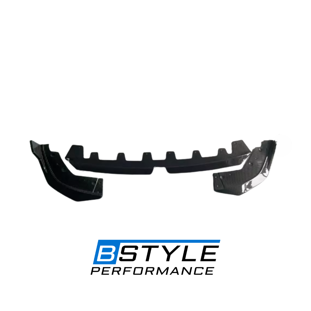 BMW 3 Series G20 G28 LCI MP Style 3-Piece Wet Carbon Front Bumper Lip