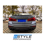 BMW 5 Series G30 M Sport MP Style Wet Carbon Fiber Rear Diffuser
