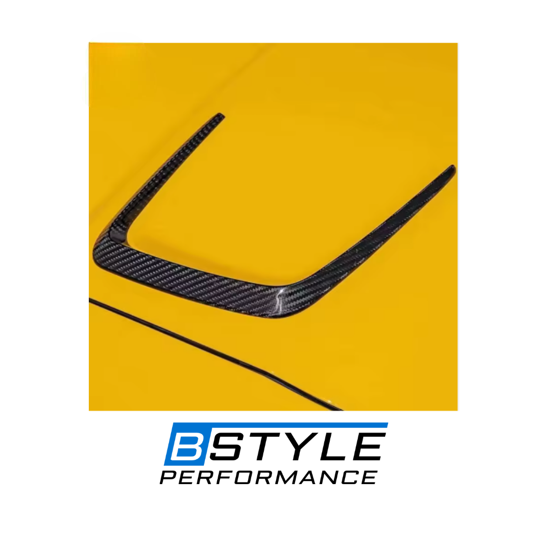 BMW M3 G80 M4 G82 Dry Carbon Fiber Front Hood Engine Air Vent Trims