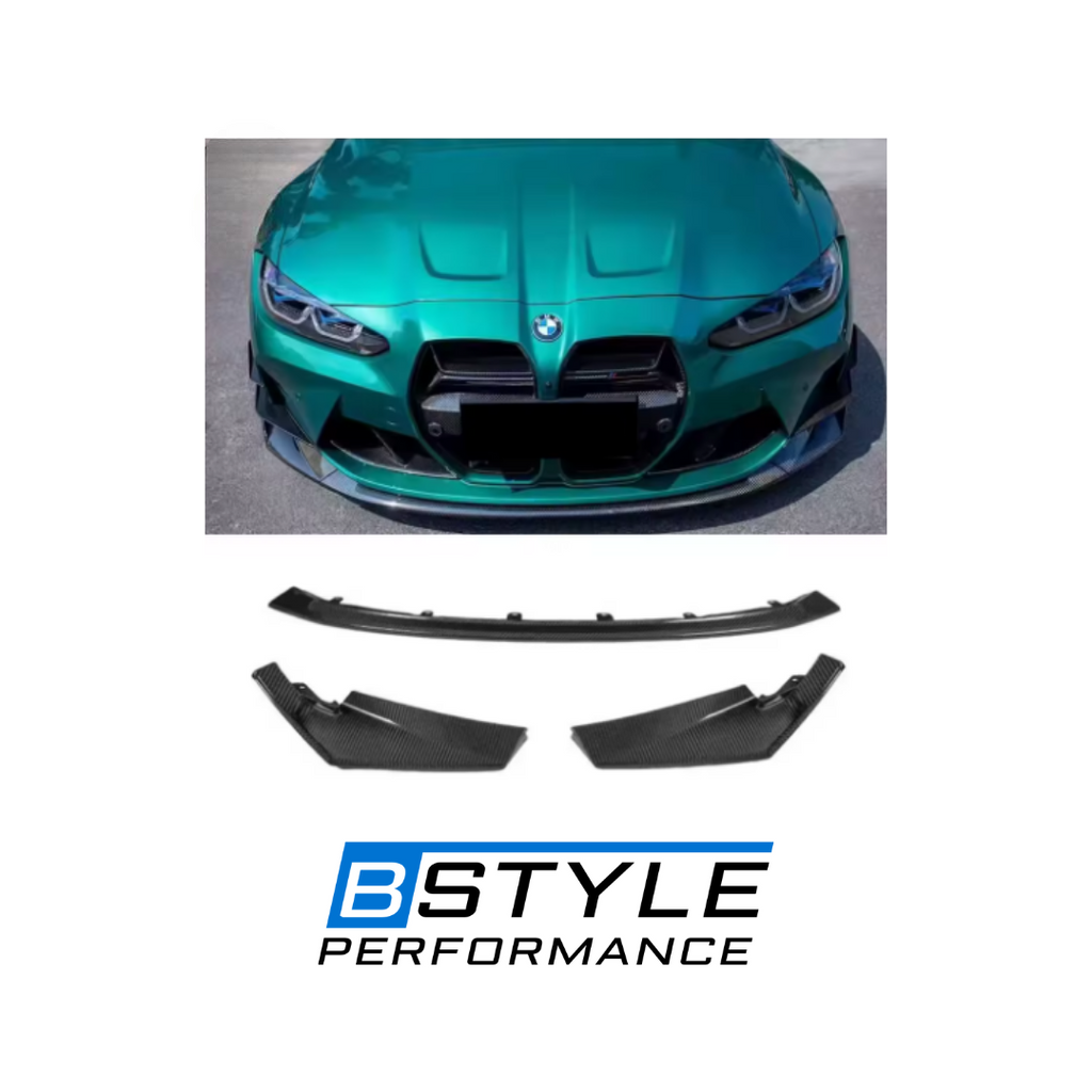 BMW M3 G80 M4 G82 Vacuum Dry Carbon Fiber Front Bumper Lip Splitter