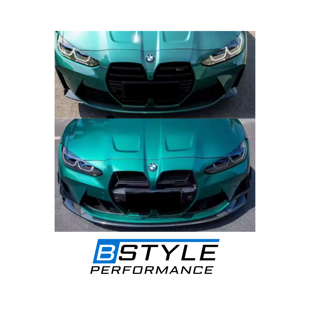 BMW M3 G80 M4 G82 Vacuum Dry Carbon Fiber Front Bumper Lip Splitter