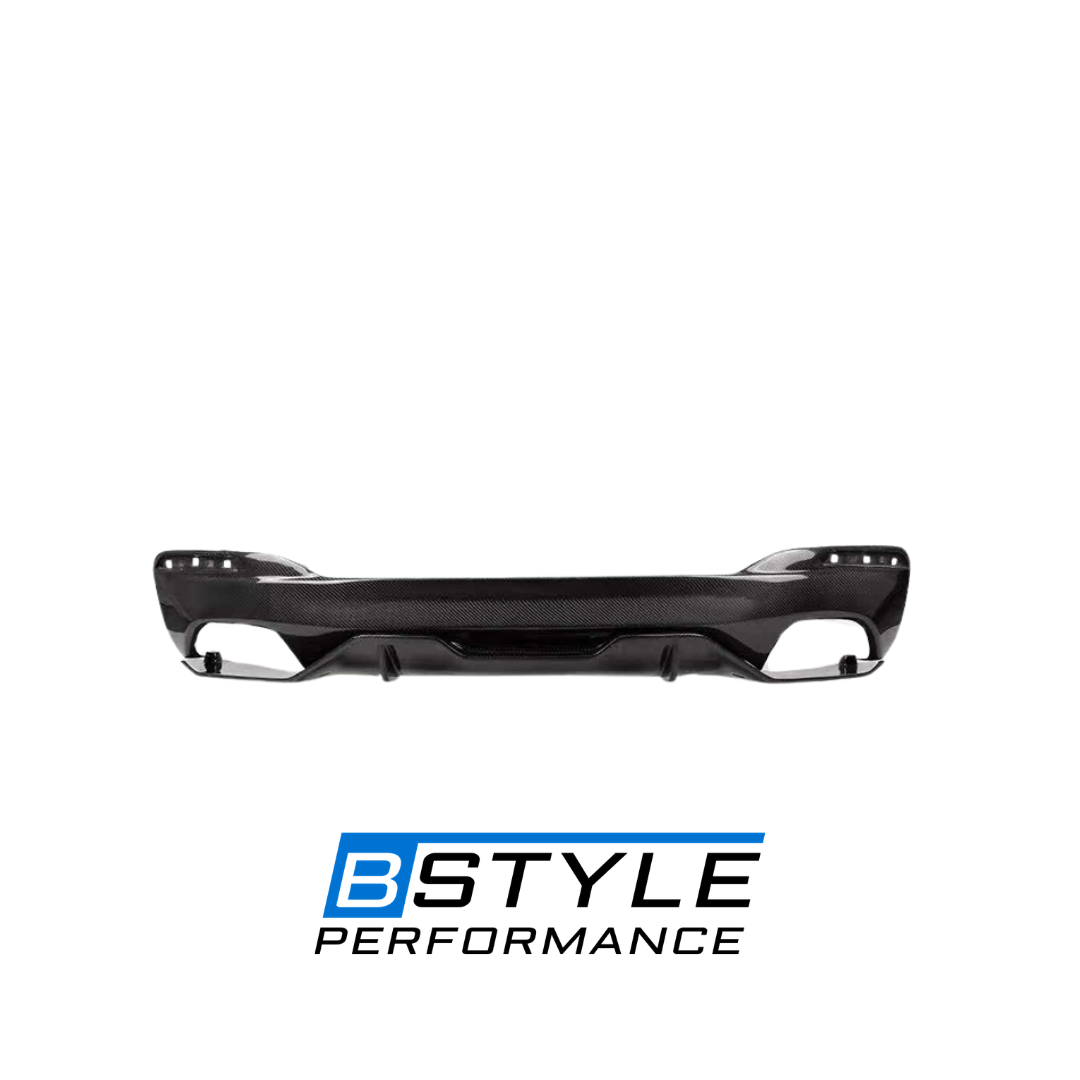 BMW 5 Series G30 M Sport MP Style Wet Carbon Fiber Rear Diffuser
