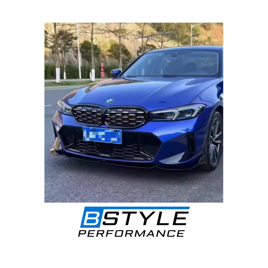 BMW 3 Series G20 G28 LCI MP Style 3-Piece Gloss Black Front Lip