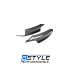 BMW 3 Series F30 F35 M Sport Wet Carbon Fiber Front Side Vent Splitters