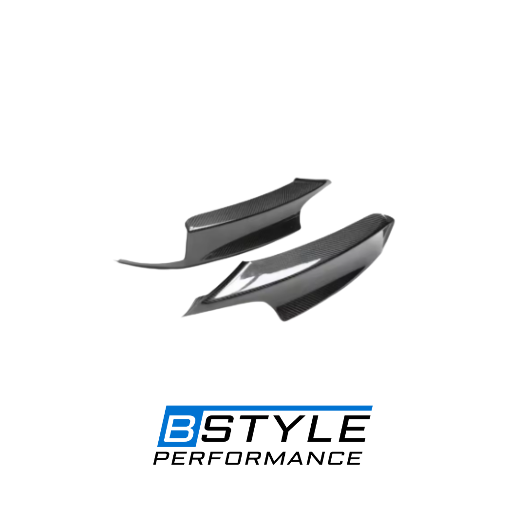 BMW 3 Series F30 F35 M Sport Wet Carbon Fiber Front Side Vent Splitters