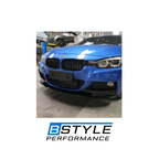 BMW 3 Series F30 M Performance Style Gloss Black Front Bumper Lip