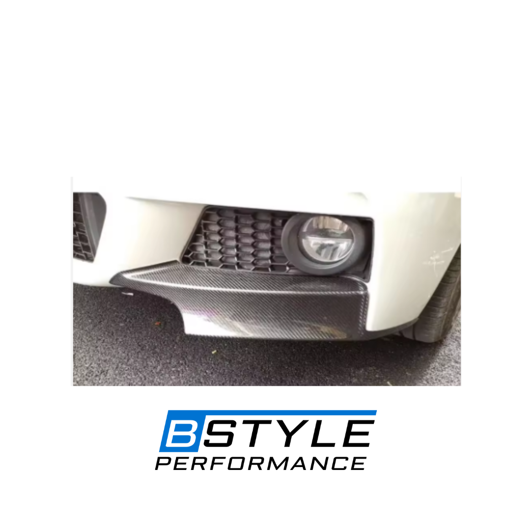 BMW 3 Series F30 F35 M Sport Wet Carbon Fiber Front Side Vent Splitters