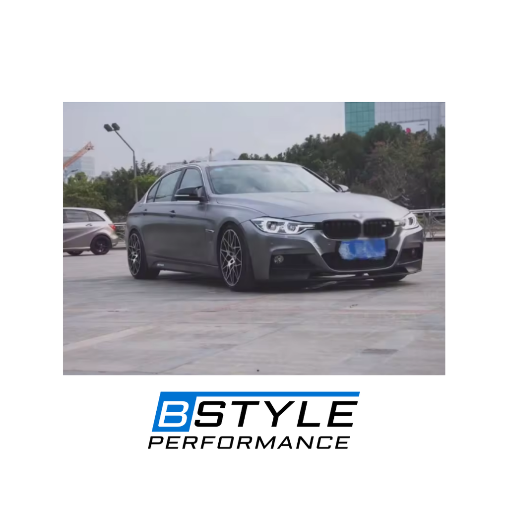 BMW 3 Series F30 M Performance Style Gloss Black Front Bumper Lip