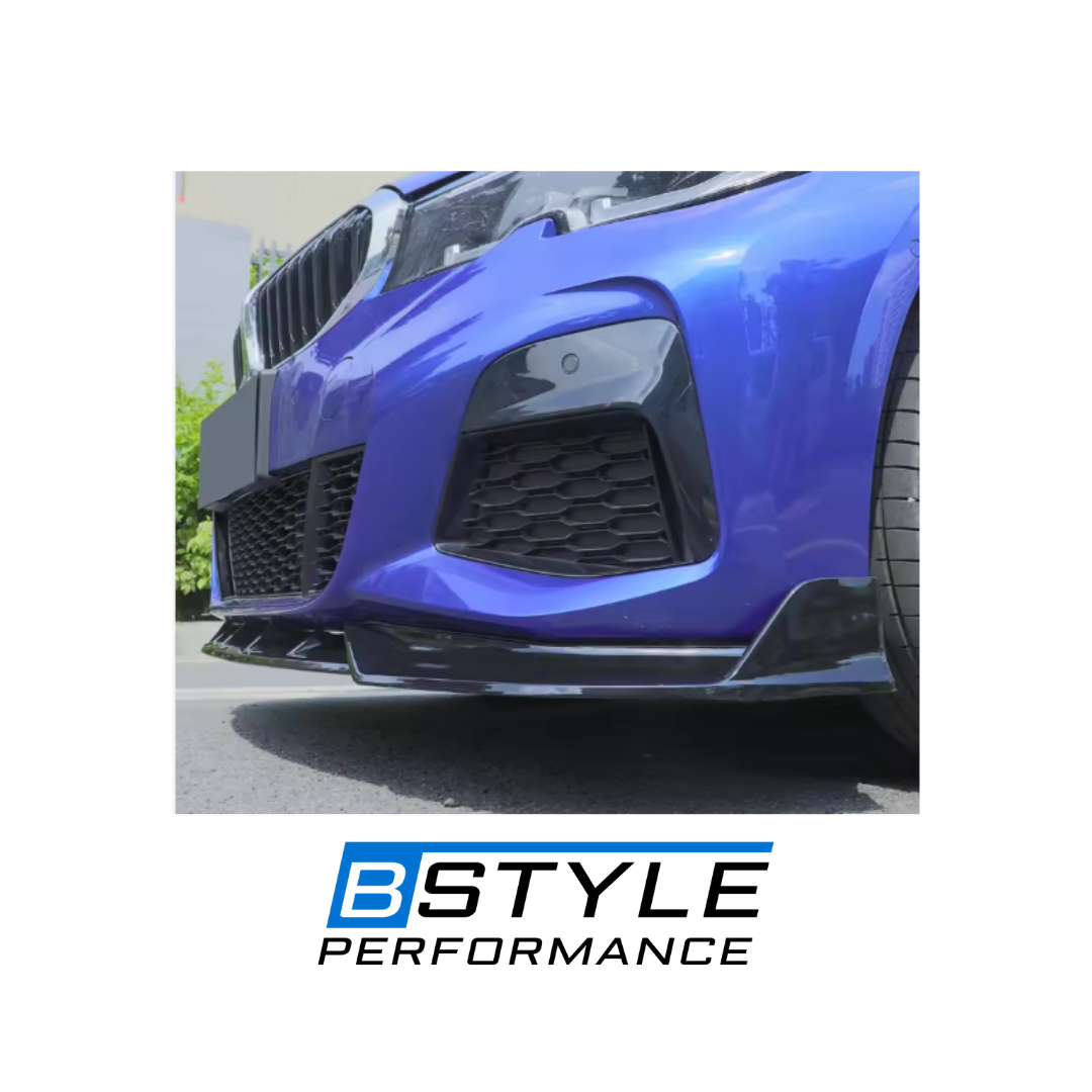 BMW 3 Series G20 Gloss Black Front Bumper Lip