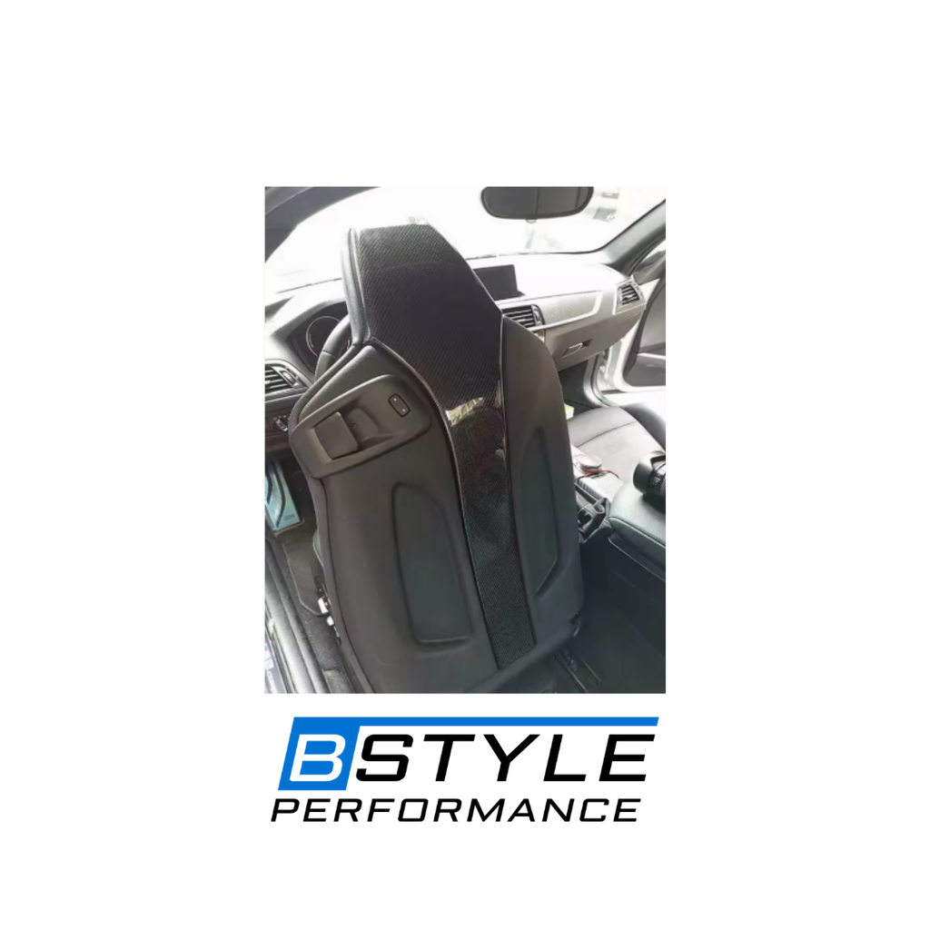 BMW M3 F80 M4 F82 Dry Carbon Fiber Interior Seat Back Covers (Pair)