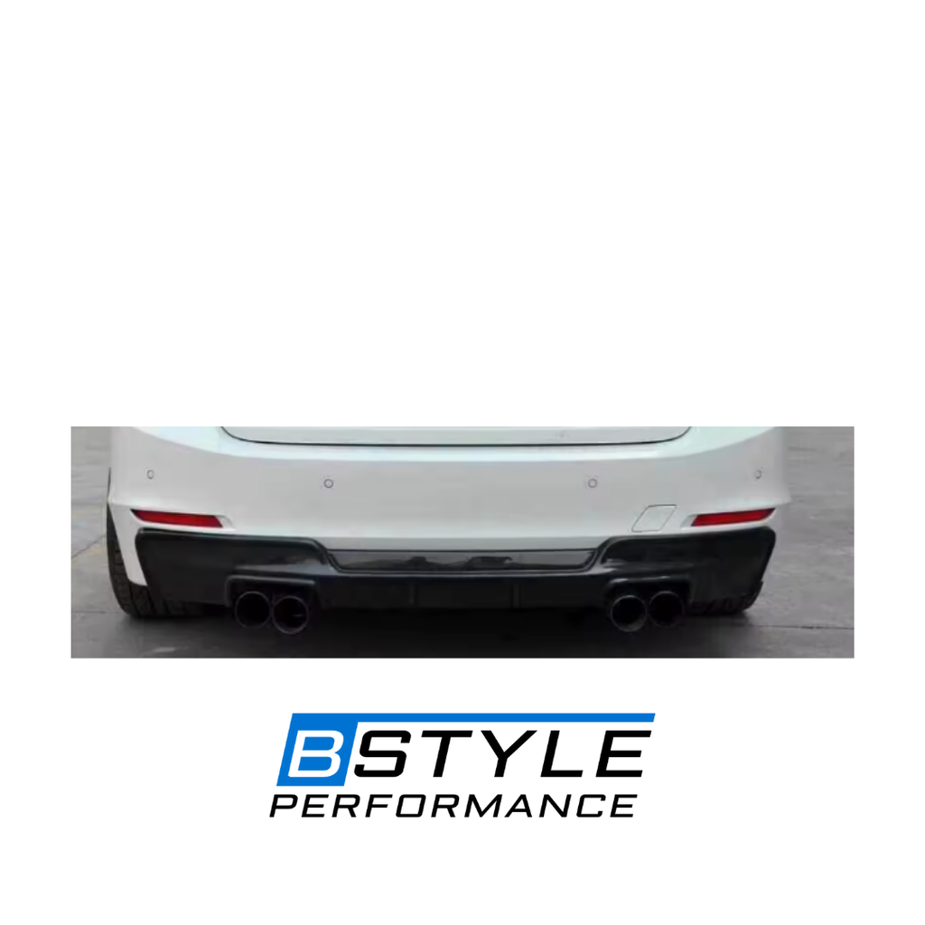 BMW 3 Series F30 MP Style Carbon Fiber Rear Bumper Diffuser