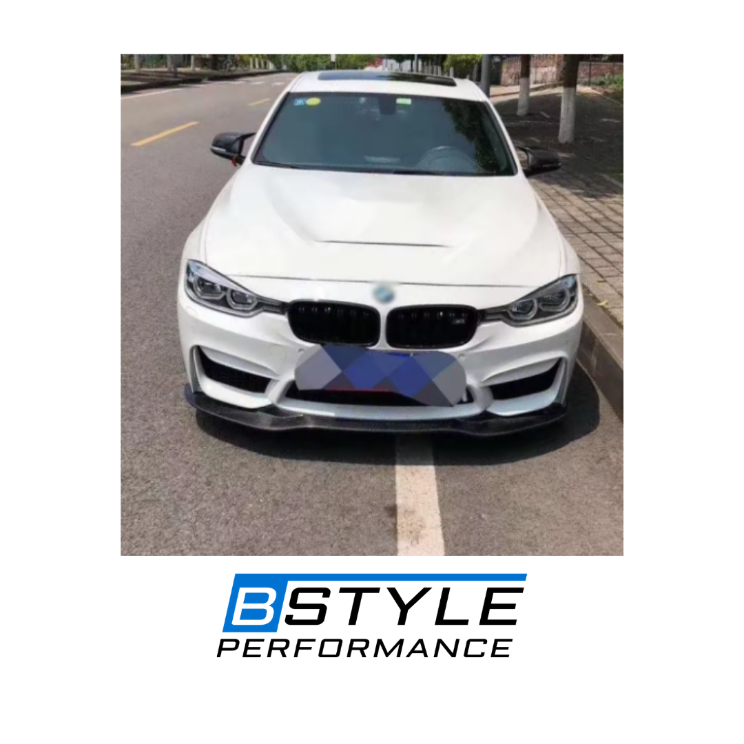 BMW 3 Series F30 PSM Style Carbon Fiber Front Bumper Lip