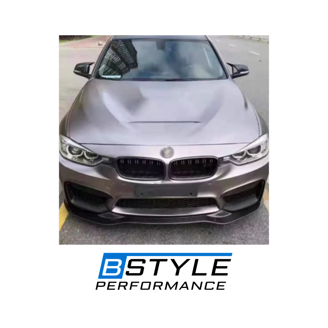 BMW 3 Series F30 PSM Style Carbon Fiber Front Bumper Lip