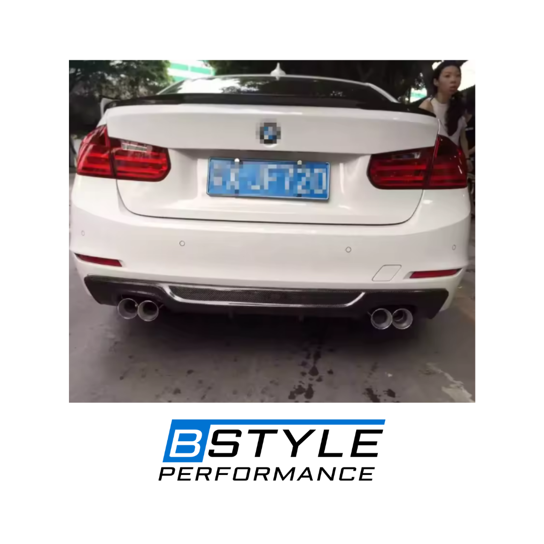 BMW 3 Series F30 MP Style Carbon Fiber Rear Bumper Diffuser