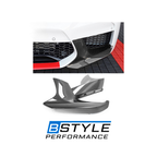 BMW F90 M5 M Performance Style Dry Carbon Fiber Front Bumper Splitters