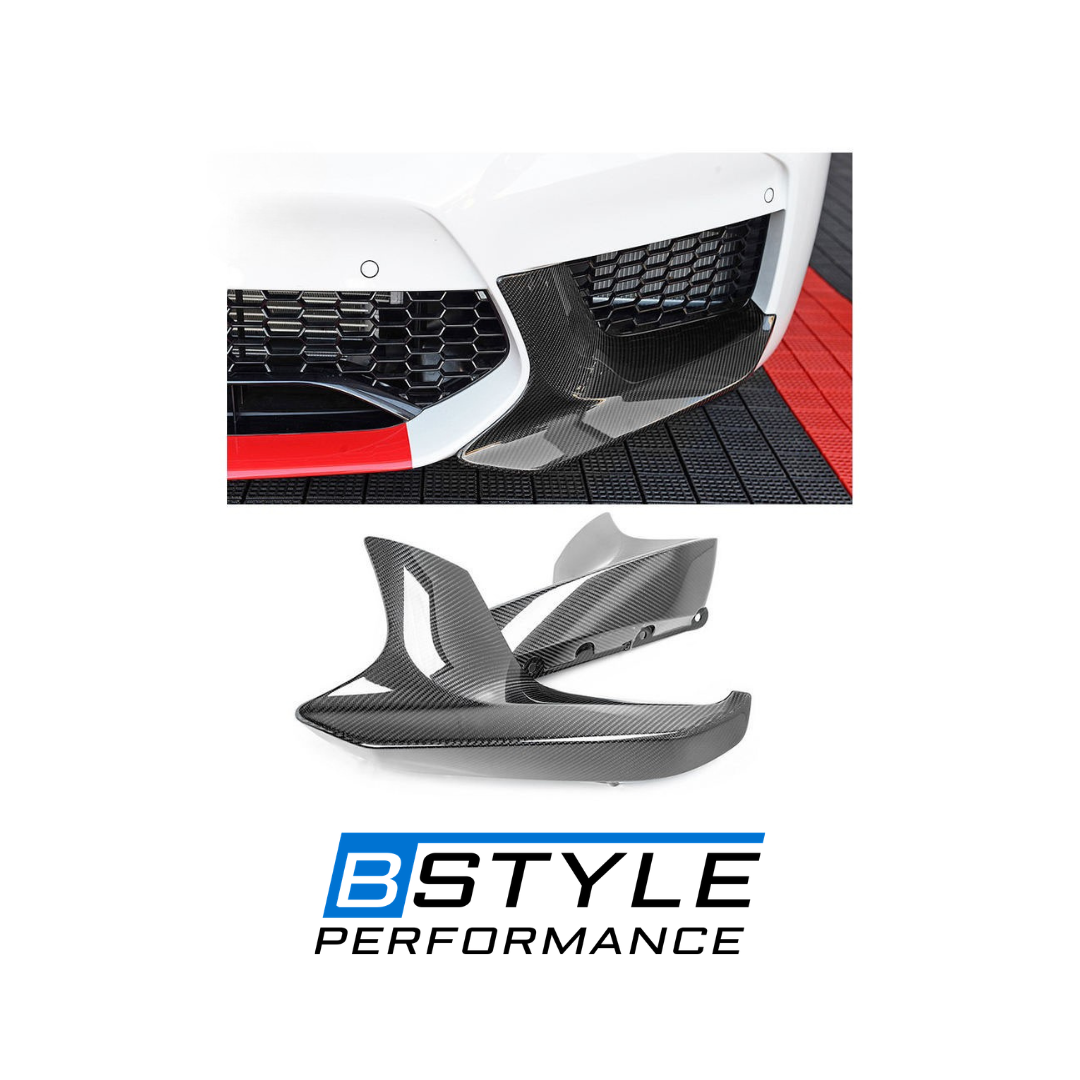 BMW F90 M5 M Performance Style Dry Carbon Fiber Front Bumper Splitters