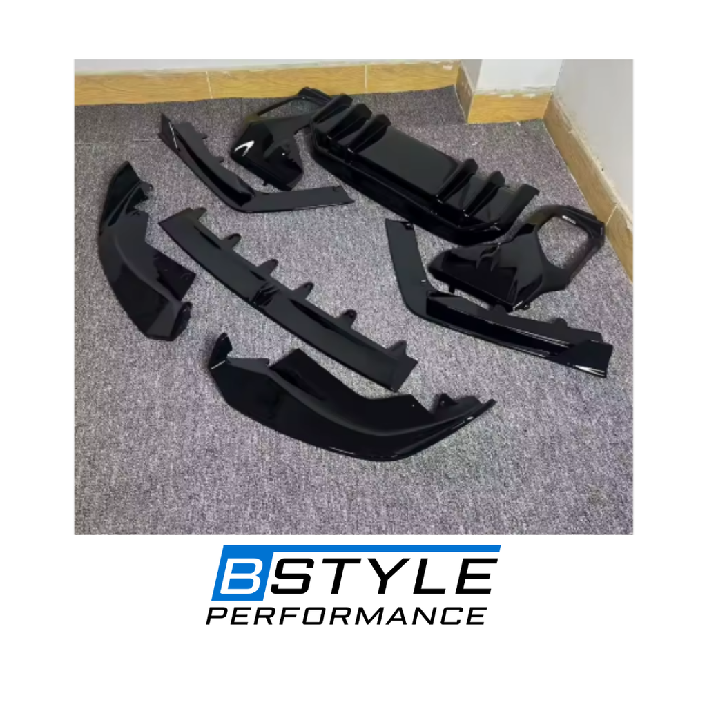 For BMW G20 LCI 2023+ Carbon Fiber aero combo: FD Style rear lip + AD Style Front Lip - Real Carbon giber gull set, Not for pre facelift