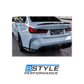BMW G80 M3 G82 M4 Carbon Fiber Rear Diffuser with Integrated LED Brake Light