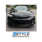 For BMW G20 LCI 2023+ Carbon Fiber aero combo: FD Style rear lip + AD Style Front Lip - Real Carbon giber gull set, Not for pre facelift
