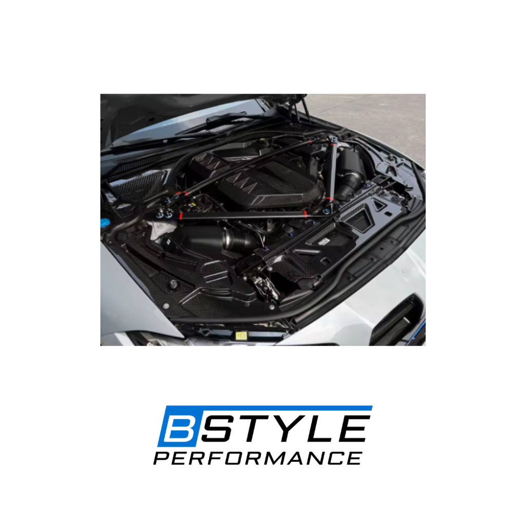 BMW G80 M3 / G82 M4 Dry Carbon Fiber Engine Bay Cover & Slam Panel Trim (2021+)