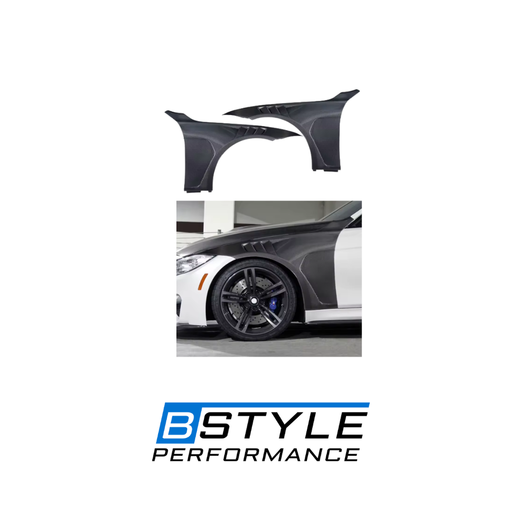 BMW F80 M3 F82 M4 Real Carbon Fiber Front Side Fenders (Replacement Kit)