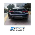 For BMW G20 LCI 2023+ Carbon Fiber aero combo: FD Style rear lip + AD Style Front Lip - Real Carbon giber gull set, Not for pre facelift