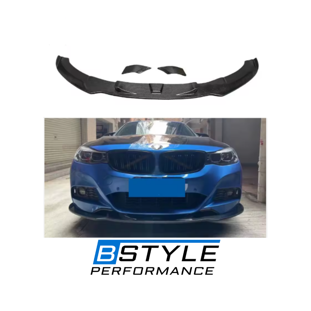 BMW 3 Series GT F34 KB-Style Real Carbon Fiber Front Bumper Lip