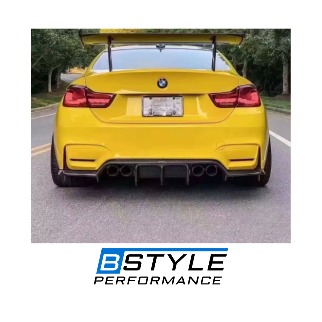 BMW M3 F80 M4 F82 V-Style Dry Carbon Fiber Rear Bumper Diffuser