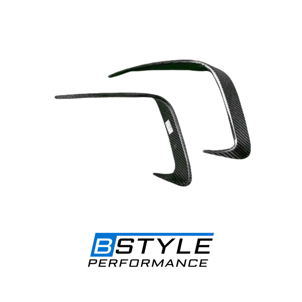 BMW 3 Series G20 Carbon Fiber Rear Bumper Fins & Vent Trim