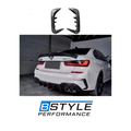 BMW 3 Series G20 M Sport Carbon Fiber Rear Bumper Vent Trim 2019–2022