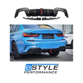 BMW 3 Series G20 KB Style Carbon Fiber Rear F1 Light Diffuser
