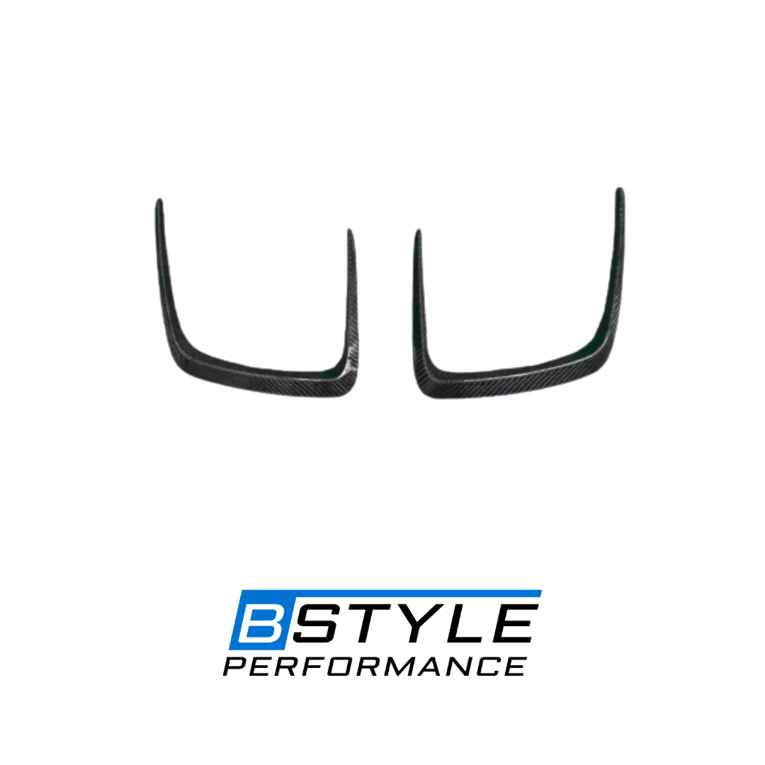 BMW G80 M3 / G82 M4 Dry Carbon Fiber Front Engine Air Vent Trims for Hood