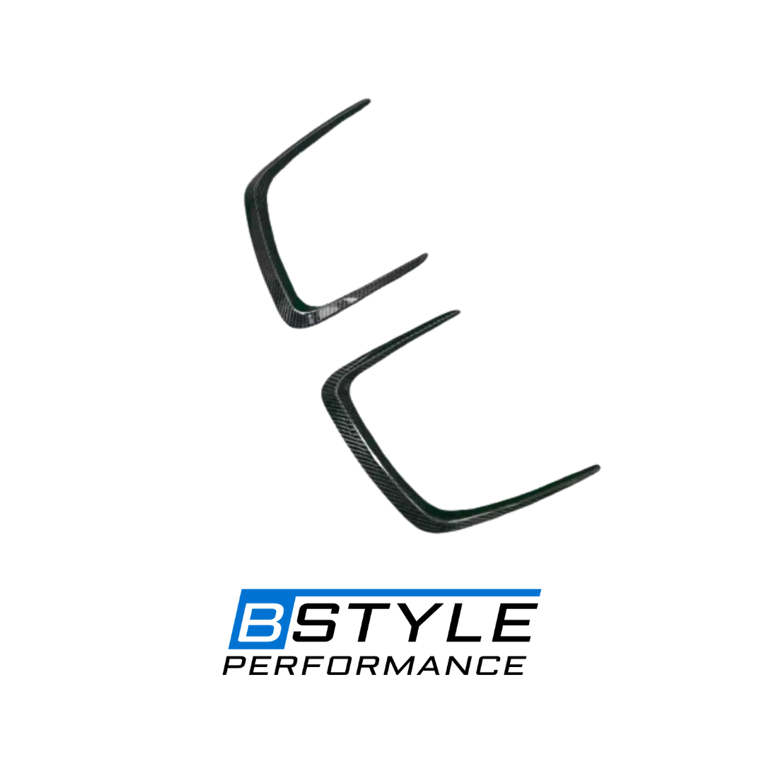 BMW G80 M3 / G82 M4 Dry Carbon Fiber Front Engine Air Vent Trims for Hood