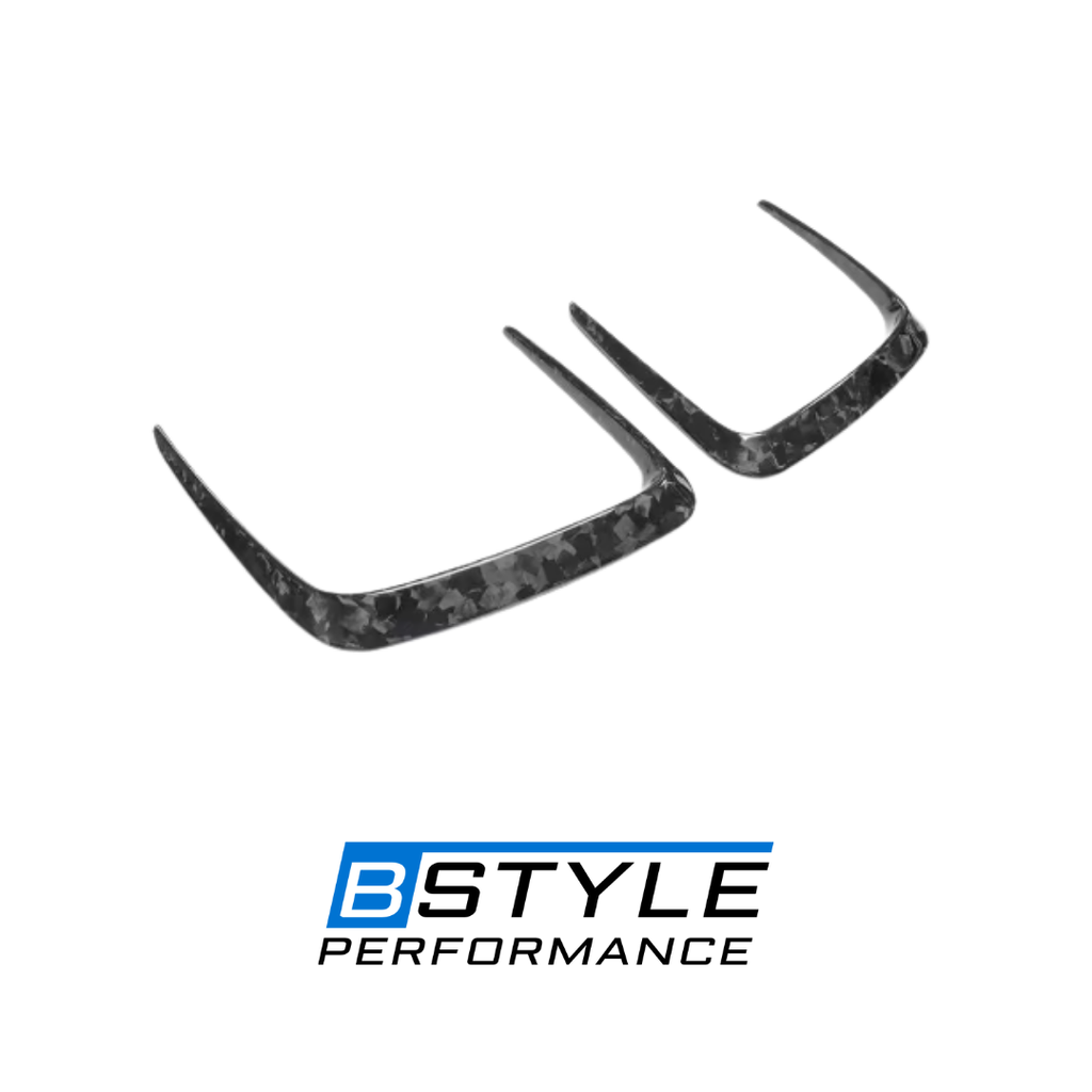 BMW G80 M3 / G82 M4 Dry Carbon Fiber Front Engine Air Vent Trims for Hood