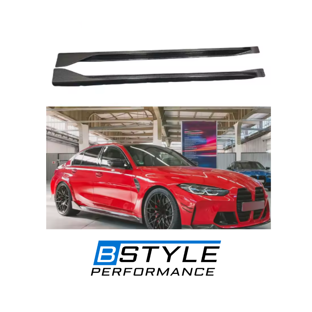 BMW G80 M3 MP-Style High-Quality Wet/Dry Carbon Fiber Side Skirt Conversion Kit