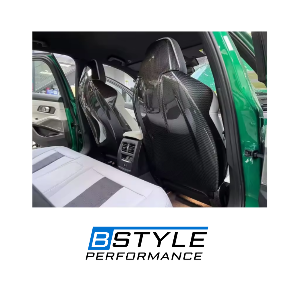 BMW M3/M4 G80/G82 High-Quality Dry Carbon Fiber Seat Cover Conversion Kit