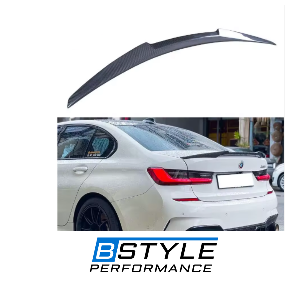 BMW 3 Series G20/G80 M3 2020+ Dry Carbon Fiber M4-Style Rear Trunk Lip Spoiler
