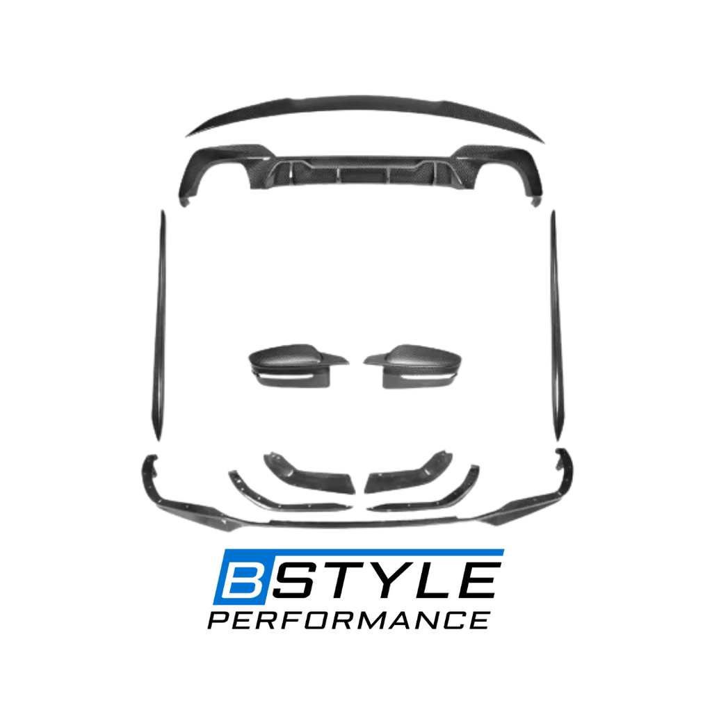 BMW 3 Series G20 G28 Full Carbon Fiber Body Kit – Rear Diffuser, Side Skirts & Front Lip Splitter