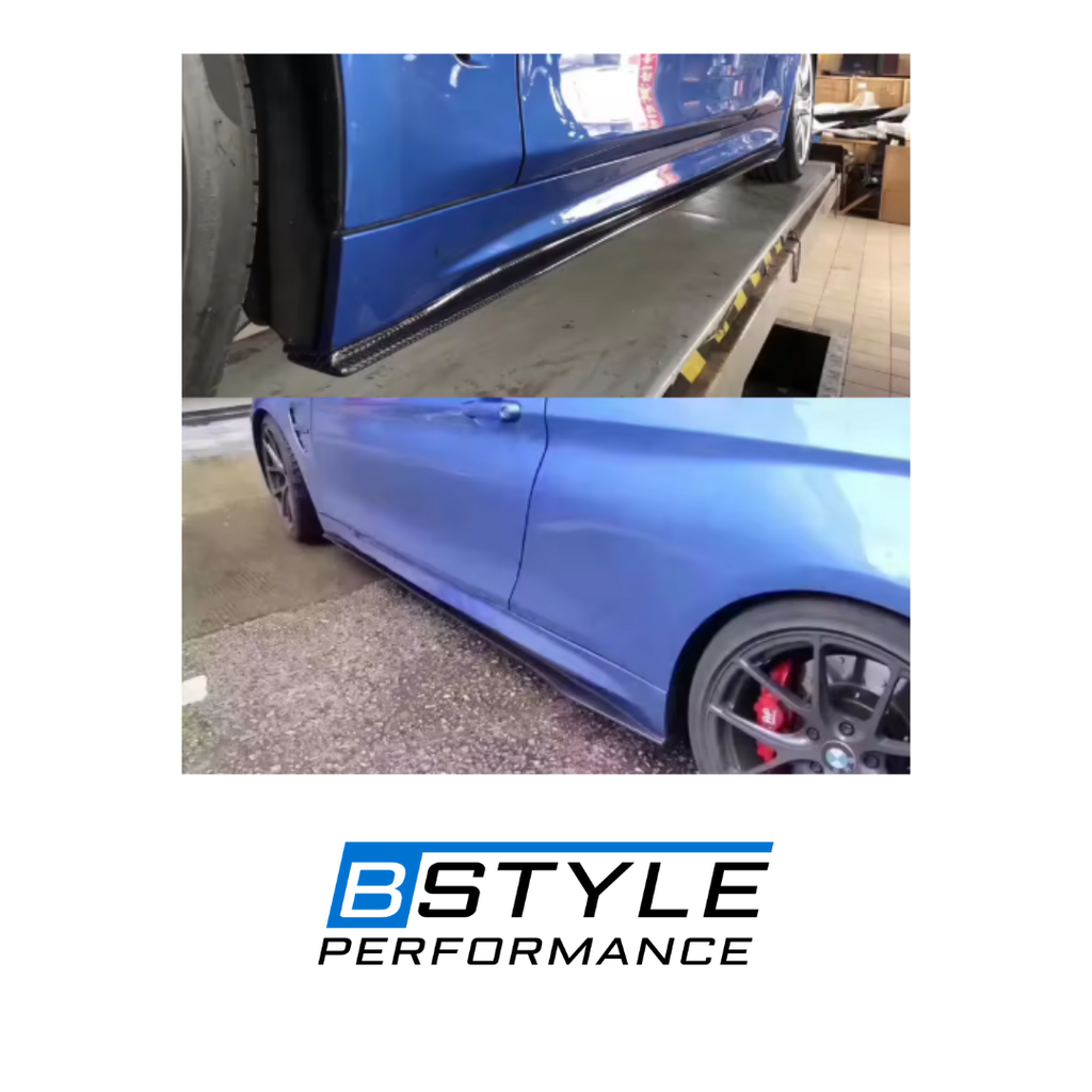 BMW 3 Series F30 Carbon Fiber Side Skirt Conversion Kit