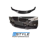 BMW 3 Series F30 MAD‑Style M Sport Carbon Fiber Front Bumper Lip & Splitter Kit