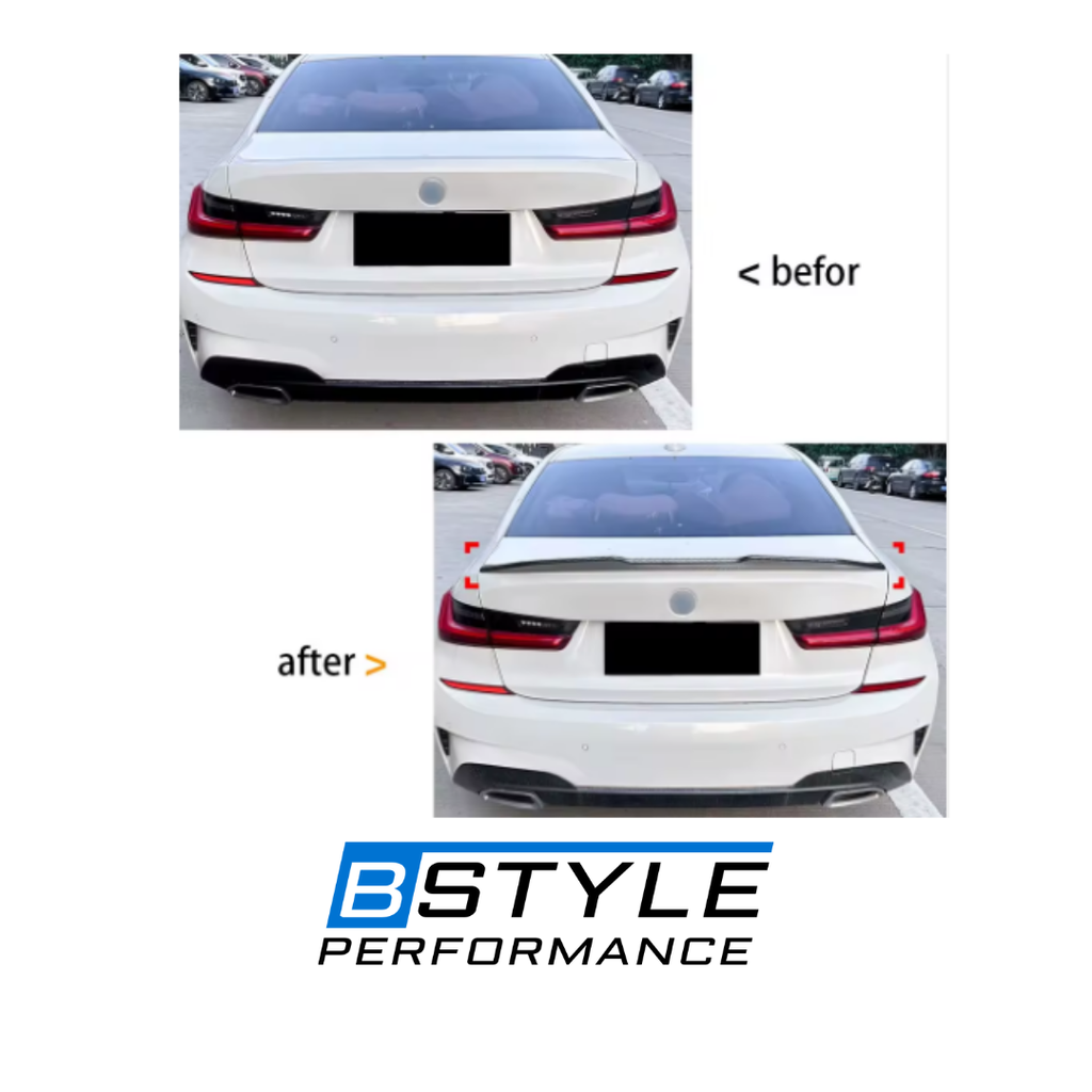 BMW 3 Series G20 PSM-Style Rear Bumper Wing Spoiler Kit