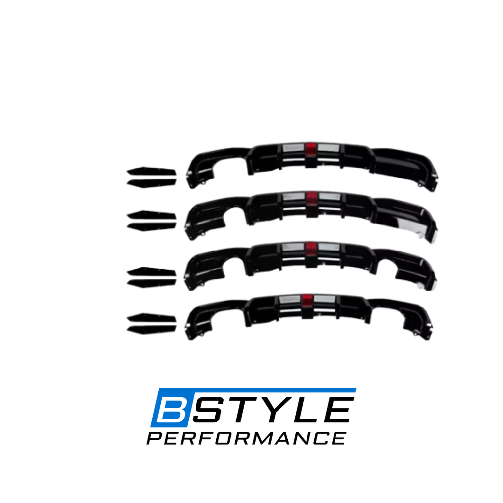 BMW 3 Series F30 Rear Bumper Diffuser Conversion Kit with F1 Light