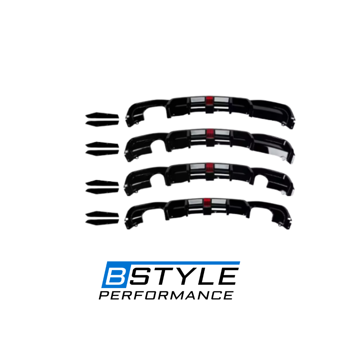 BMW 3 Series F30 Rear Bumper Diffuser Conversion Kit with F1 Light