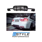 BMW 3 Series F30 2012‑2018 PH Style Rear Diffuser Carbon Fiber