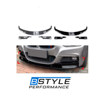 BMW 3 Series F30 New Style Front Bumper Lip Splitter