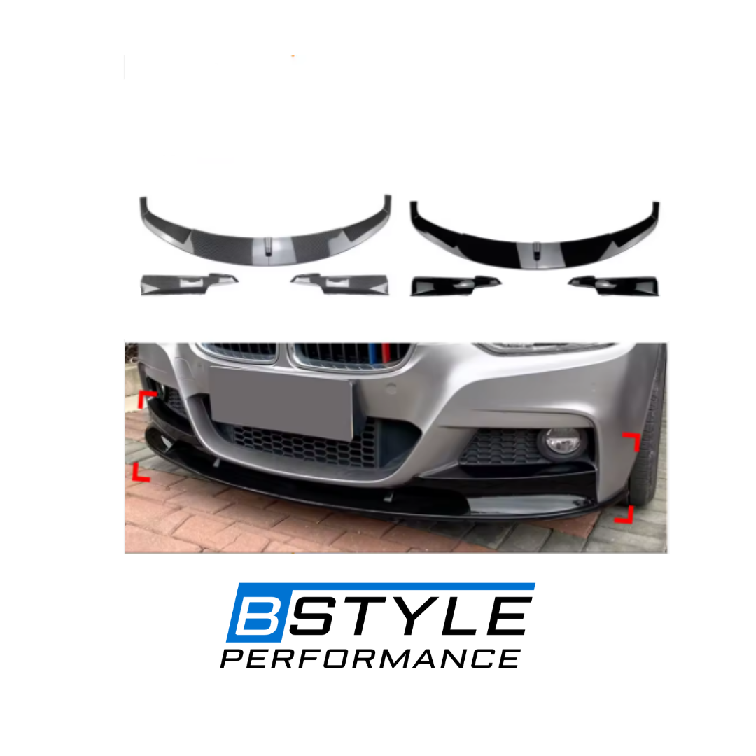 BMW 3 Series F30 New Style Front Bumper Lip Splitter